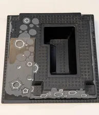 LEGO Raised Baseplate 32x32 w/ Ramp & Pit , Craters for Space Blacktron Spyrius
