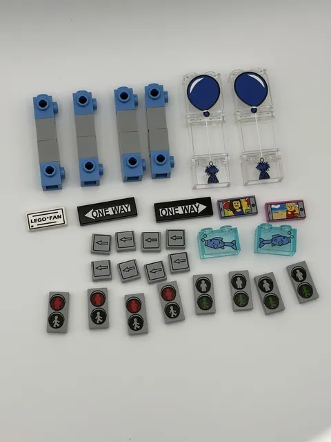 LEGO City Traffic Light Upgrade 29 Custom Pieces Printed On Real Bricks UV