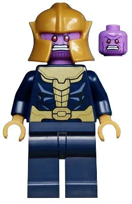LEGO® Minifigure Super Heroes sh0696 Thanos Dark Blue Legs Plain Dark Blue Arms 