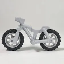 LEGO Light Gray Heavy Mountain Bike Light Gray Rims Bicycle Riding Cycle