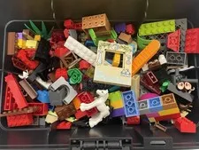 LEGO 2 lbs Bulk Mixed Lot Bricks Pieces Minifigures Parts Accessories Toy Job