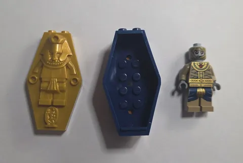 LEGO Pharaoh's Quest Amset-Ra minifigure With Sarcophagus And Mummy Warrior