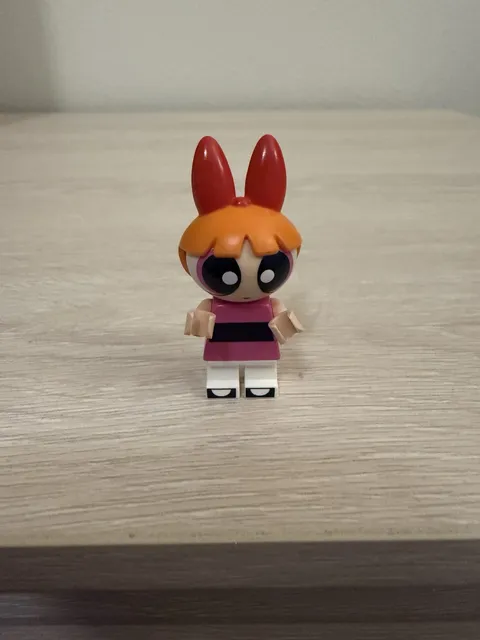 LEGO Powerpuff Girls Blossom Minifigure Figure Pink Dress Orange Hair 41287