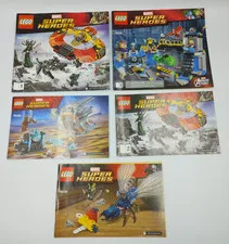 Lego MARVEL Super Heroes Replacement Instruction Manual Booklets Only Lot