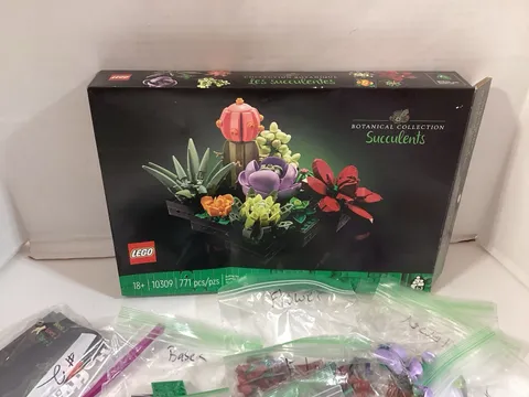 LEGO Botanicals: Succulents (10309) Complete in box, ready to build!