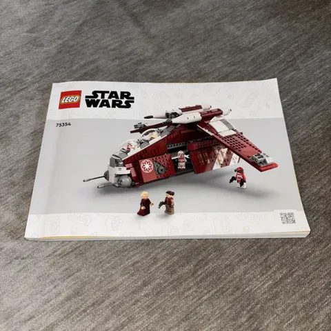 LEGO Star Wars Coruscant Guard Gunship 75354 - Instruction Book Only