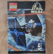 LEGO Star Wars TIE Fighter 7146 Illustrated Instruction Manual Booklet 2001