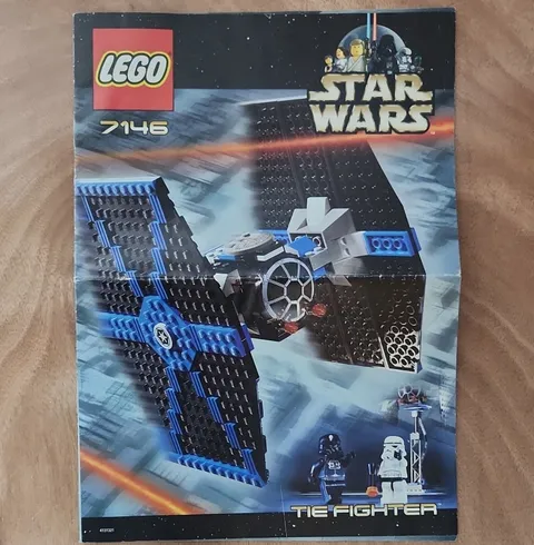 LEGO Star Wars TIE Fighter 7146 Illustrated Instruction Manual Booklet 2001