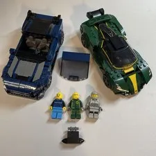 LOT OF 2 LEGO Car Sets Mustang And Lotus Both Incomplete 