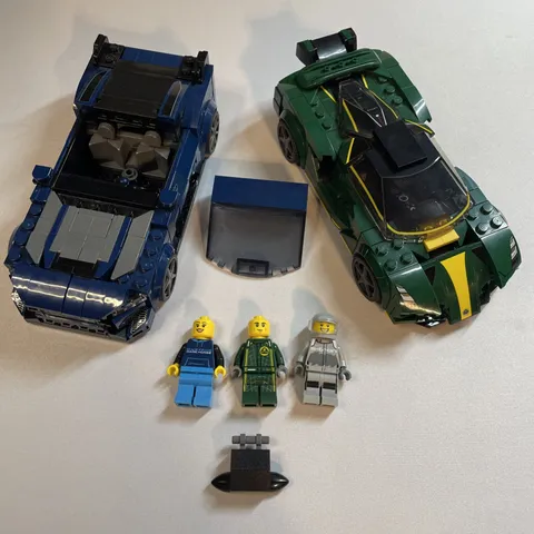 LOT OF 2 LEGO Car Sets Mustang And Lotus Both Incomplete 