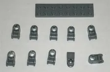 LEGO NEW 1x2 Dark Stone Grey Cross Block 90° (Axle/Pin) (10x) 4210851 Brick 6536