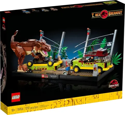 LEGO 76956 Jurassic Park T. Rex Breakout. GENUINE, BRAND NEW, RETIRED, SEALED!
