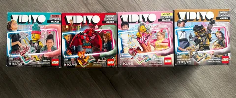 LEGO VIDIYO lot of 4 Llama Punk Pirate Candy Mermaid HIp Hop robot Metal Dragon