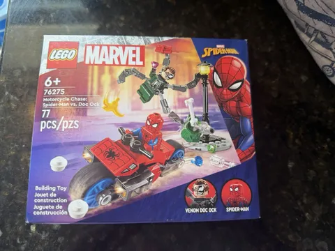 Lego Marvel Spider-Man: 77pc Motorcycle Chase SPIDER-MAN vs DOC OCK Set! #76275