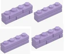 LEGO ® 4x brick 1x4 lavender lavender 15533 6311131 brick modified New