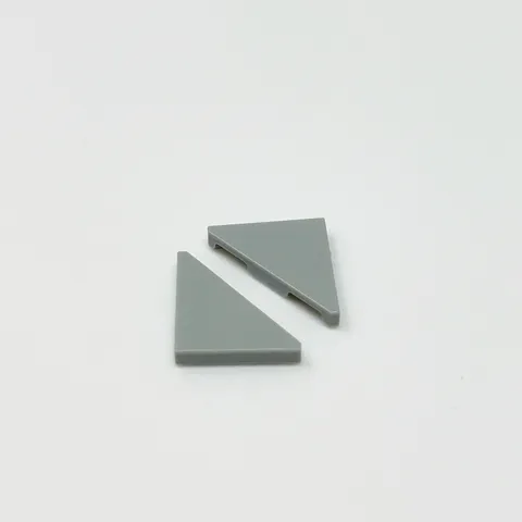 35787 LEGO Parts Tile Modified 2x2 Triangular LIGHT BLUISH GRAY (2)