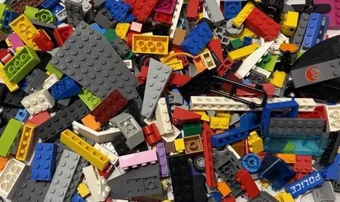 LEGO 2 Pounds . Bulk Pieces Lot Bricks Tires. Authentic