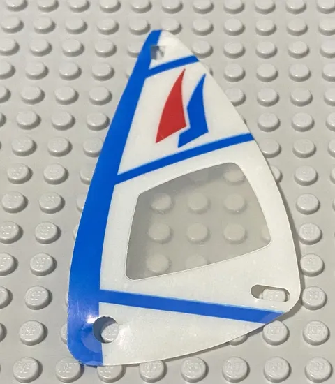 LEGO Plastic Part for Sets 1791, 1958-1, 6351, 6534 and 6595 - White Sail
