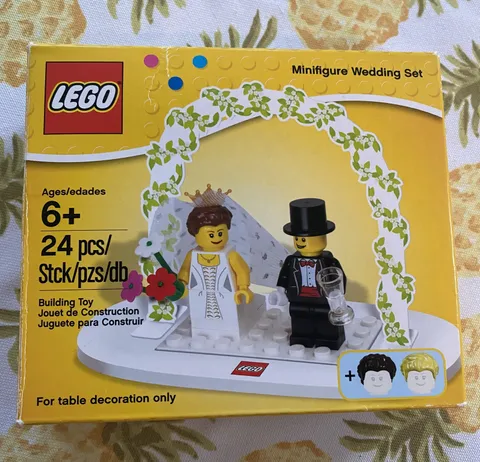 LEGO Promo set# 853340 Wedding Bride & Groom table decoration NEW Great Gift!