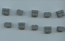 LEGO x 10 Dark Bluish Gray Brick 2 x 2 bulk lot 3003