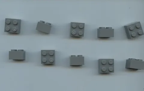 LEGO x 10 Dark Bluish Gray Brick 2 x 2 bulk lot 3003