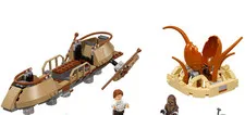 LEGO Star Wars 75174 Desert Skiff Escape 100% of Pieces No Minifigures
