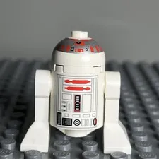 R5-S4 SW0029 Star Wars Lego Figure Short Red Stripes On Dome - 3i