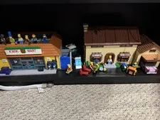 LEGO Simpsons Complete Lot - Kwik E Mart, House, Krusty Burger, GWP, Brickheadz