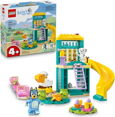 LEGO Bluey Playground Fun with Bluey and Chloe Sensory Building Blocks 11201 LN