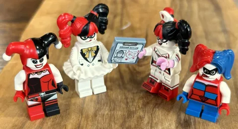 LEGO Minifigure Lot of Four Harley Quinn Batman Villain Set - Rare Lego Lot Four