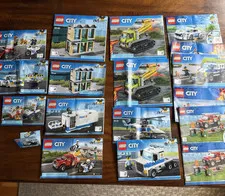 Lot of 18 LEGO City Instruction Manual Booklets Mixed Sets~Manuals Only