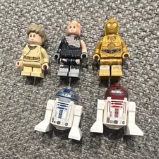 LEGO Star Wars Minifigure Lot C-3PO R2-D2 Anikan Skywalker Figures