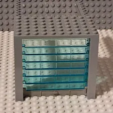 LEGO Garage Door Complete. With Light Gray Track. Great Condition.