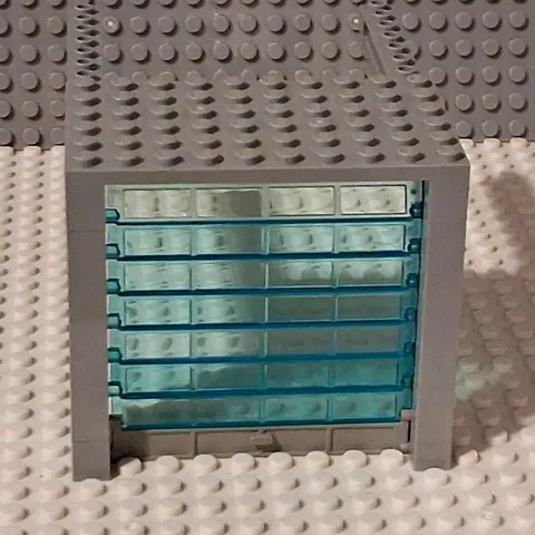 LEGO Garage Door Complete. With Light Gray Track. Great Condition.