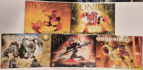 Lego Bionicle Instruction Manual Lot 8534 8563 8577 8592 8601