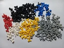 LEGO BULK LOT OF 216 1X1 TAPS NOZZLE END  #4599 MIXED COLOR