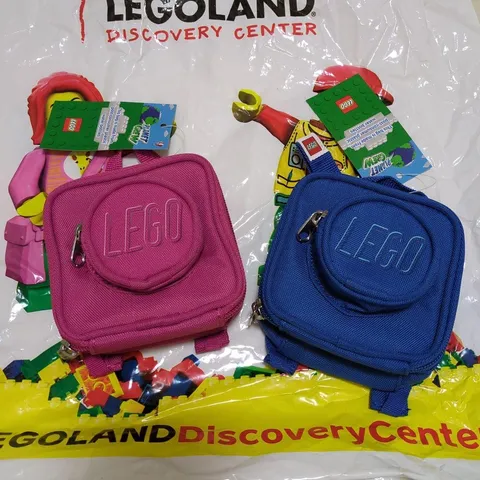 LEGO Storage Case 2-Pack Pink Blue Legoland Tokyo New with Tags