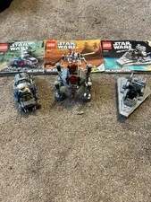 Lego Star Wars Microfighters lot 75033, 75077, and 75028