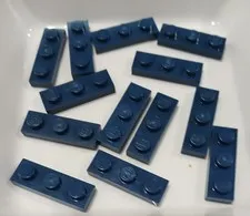 #3813# Genuine Lego 3623 Plate 1 X 3 in dark blue in exellent condition