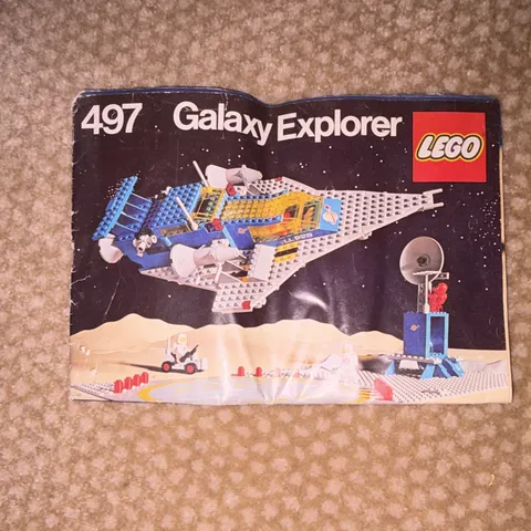 LEGO Space 497 Galaxy Explorer Instruction Manual Booklet Illustrated