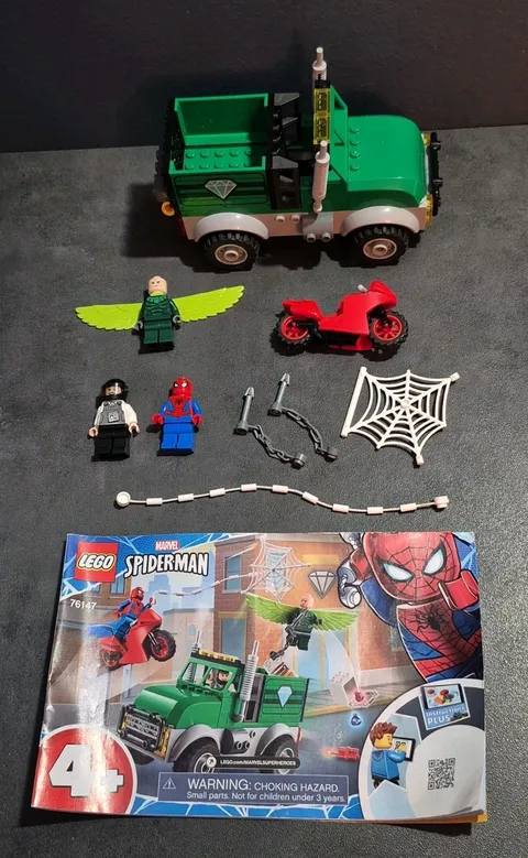 LEGO Marvel Spider-Man 76147 Vulture's Trucker Robbery-Missing Pieces-*READ*