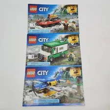 Lego City Mountain River Heist Instruction Manuals Only #60175 Volumes 1,2,3