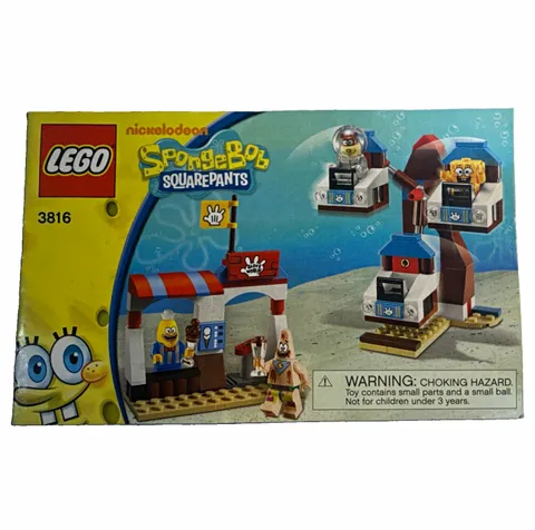 LEGO SpongeBob 3816 Glove World 100% Complete Minifigures + Manual (No Box)