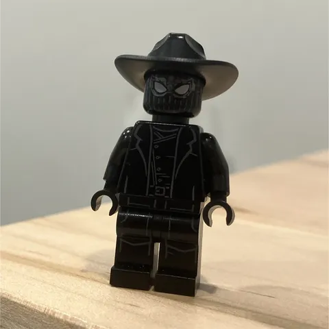 LEGO Spider-man Noir Plastic Figure w/ Black Wide-Brim Hat Assembled