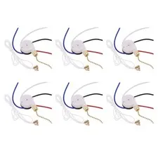6X Ceiling Fan Switch Kit 3-Speed 4-Wire Fan Switch-Zip Vers6358