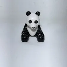 Lego Duplo Adult Panda Bear Chinese Animal Zoo White & Black Teddy Bear