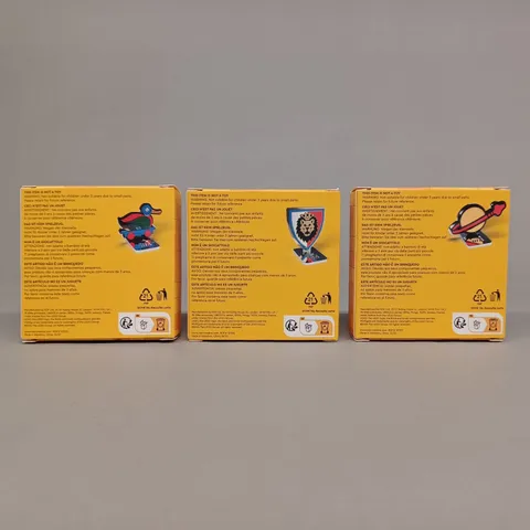 Lot of 3 LEGO Insiders: Retro Magnets - Wood Duck, Royal Knights, Classic Space