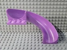 LEGO Medium Lavender 6x12x8 Curved Friends Playground Slide