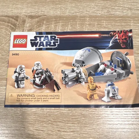 LEGO Star Wars Droid Escape 9490 Instruction Manual Booklet Illustrated WIN 2012