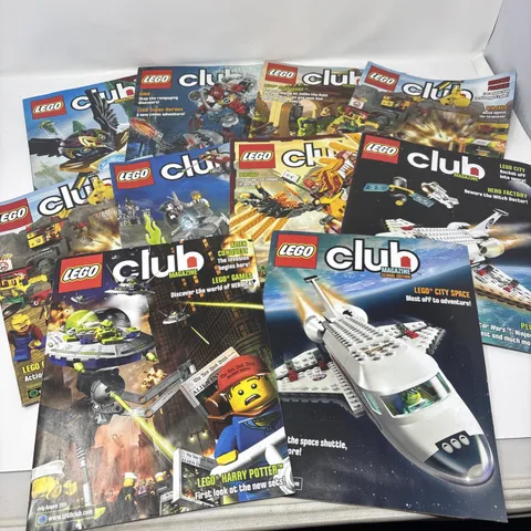 Lot of 10  LEGO Club Magazines (2010-2012) – Harry Potter, Ninjago,